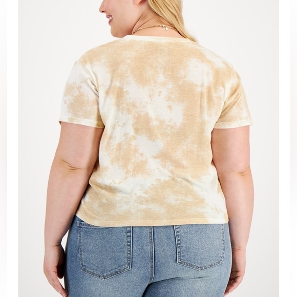 Freeze 24-7 Women’s SNOOPY DAISY TEE COLOR: Beige Tan Dye. Sz 3X - Picture 2 of 6